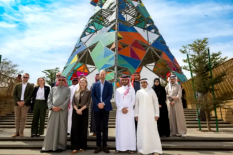 الأمير ويليام يزور مشروع الرياض الخضراء في الرياض برفقة وزير الرياضة