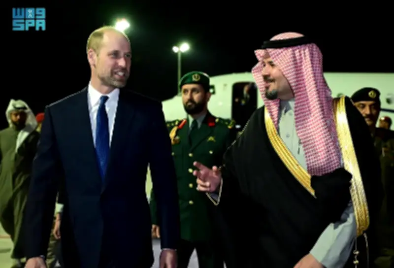 ولي عهد بريطانيا الأمير ويليام يصل إلى محافظة العلا في زيارة رسمية