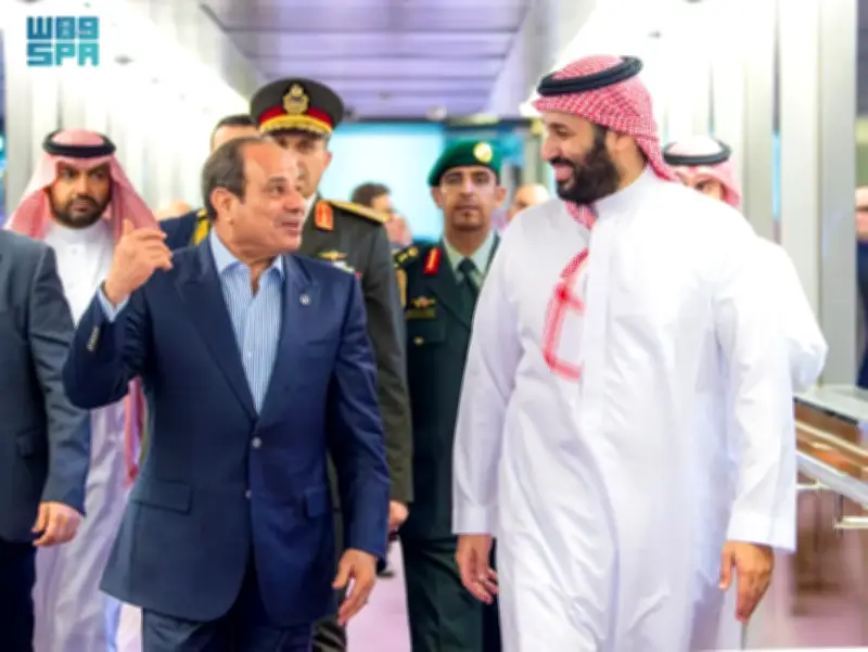 ولي العهد السعودي والرئيس المصري يناقشان تطورات الشرق الأوسط في جدة