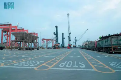 تصدير 52 ألف طن من الكلنكر عبر ميناء جازان للصناعات الأساسية