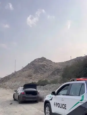 أمن الطرق بالطائف يعزز الرقابة على مخالفات الشاحنات بطريق السيول