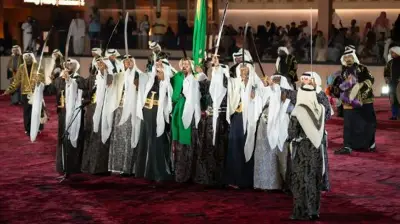 انطلاق فعاليات الاحتفاء بيوم التأسيس في ساحة العدل بالرياض بعروض تراثية وتفاعلية