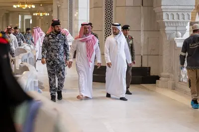 نائب أمير مكة المكرمة يتفقد جاهزية المسجد الحرام لاستقبال ضيوف الرحمن في رمضان