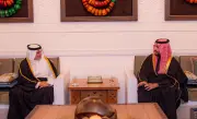 ولي العهد السعودي يستقبل نظيره البحريني في الدرعية لبحث التعاون الثنائي