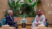 ولي العهد الأمير محمد بن سلمان يستقبل السيناتور الأمريكي ليندسي غراهام في الرياض