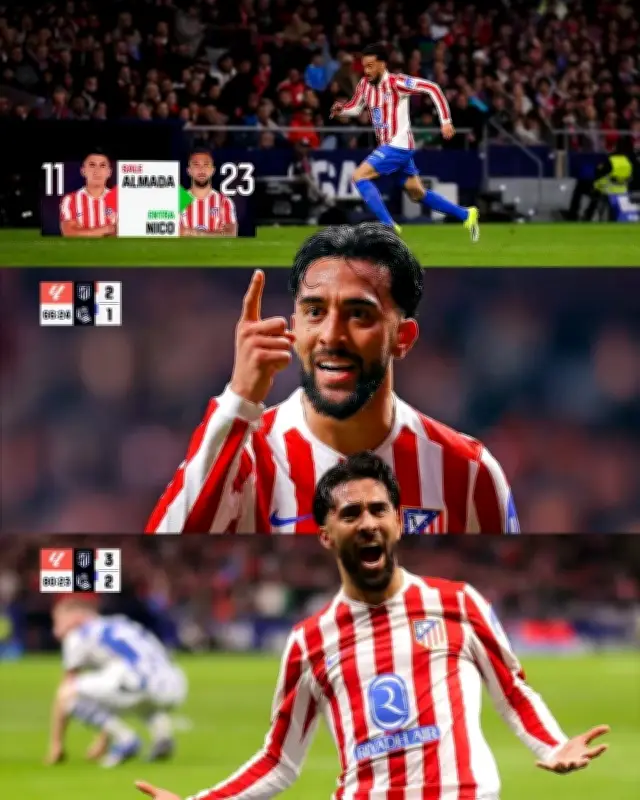 أتلتيكو مدريد يتفوق على ريال سوسيداد 3-2 في الدوري الإسباني ويحافظ على المركز الثالث