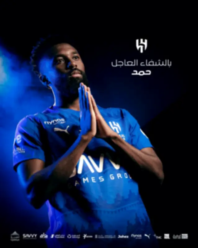 نجاح العملية الجراحية لركبة لاعب الهلال حمد اليامي في فنلندا بإشراف طبي متخصص