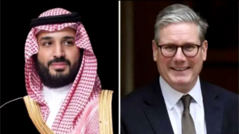 ستارمر يؤكد لولي العهد السعودي استعداد بريطانيا الكامل لدعم دفاعات المملكة العربية السعودية