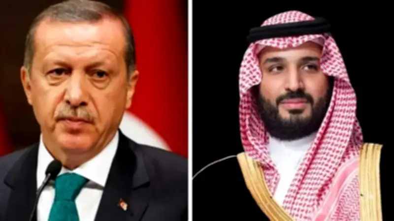 ولي العهد السعودي يؤكد وقوف المملكة مع تركيا في اتصال هاتفي مع الرئيس أردوغان