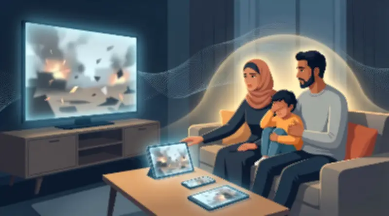 حروب الشاشات: كيف تؤثر التغطية الإعلامية المكثفة على الصحة النفسية للأسر والأطفال؟