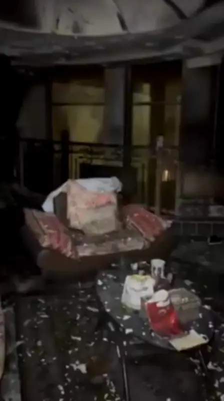 حادثة حريق منزل الحكم الدولي مطرف القحطاني للمرة الثانية: إصابة ابنه وعاملة المنزل