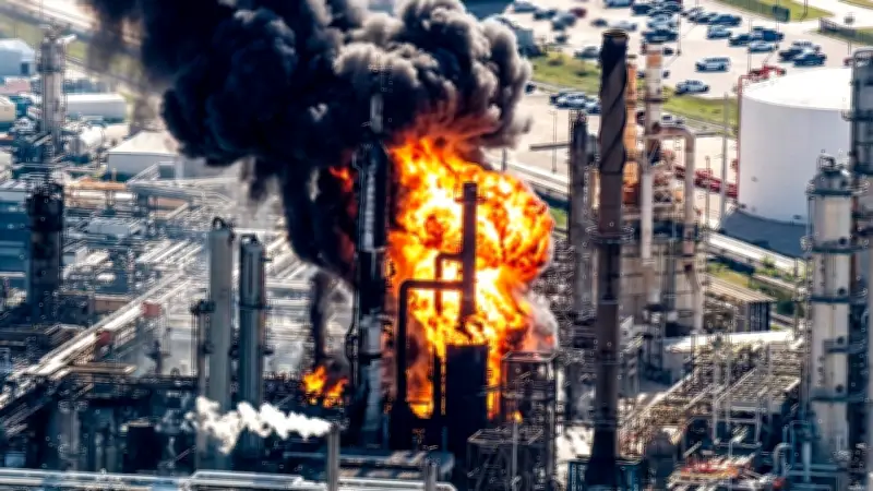 انفجار هائل في مصفاة نفط بولاية تكساس يهز مدينة بورت آرثر الأمريكية