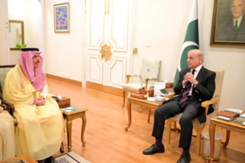 فيصل بن فرحان يلتقي رئيس وزراء باكستان ووزراء خارجية الرباعي لاحتواء التصعيد الإقليمي