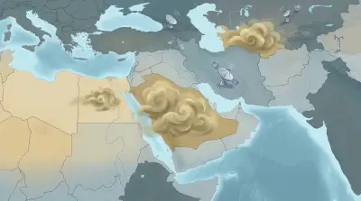 تسجيل 26 حالة نشاط غباري بالإقليم في يوم واحد بينها 17 في السعودية