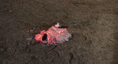 القوات الخاصة للأمن البيئي تضبط مخالفًا لإشعال النار في محمية طويق الطبيعية