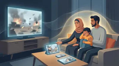 حروب الشاشات: كيف تؤثر التغطية الإعلامية المكثفة على الصحة النفسية للأسر والأطفال؟