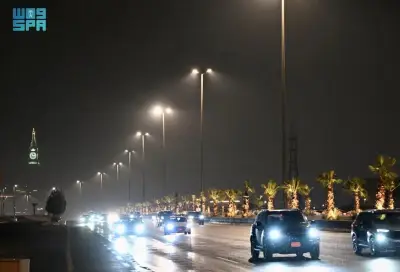 أمطار خفيفة تلامس أنحاء متفرقة من مكة المكرمة اليوم