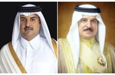 ملك البحرين يهاتف أمير قطر: إدانة للهجوم الإيراني وتهاني بعيد الفطر