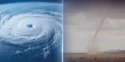 الأعاصير المدارية والقمعية: فروق جوهرية وتأثيراتها على البيئة والمناخ