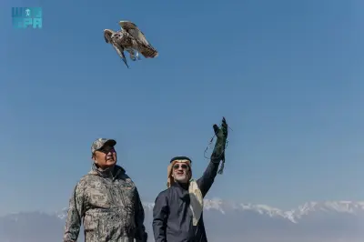 نادي الصقور السعودي يطلق الصقر الحر في كازاخستان ضمن المسار الدولي لبرنامج هدد