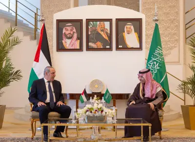 وزير الخارجية السعودي يستقبل نائب رئيس دولة فلسطين لبحث آخر تطورات القضية الفلسطينية