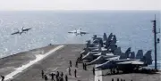 الجيش الأمريكي ينفي مغادرة حاملة الطائرات لينكولن ساحة المعركة رغم مزاعم إيرانية