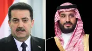ولي العهد السعودي ورئيس الوزراء العراقي يؤكدان على الحلول السلمية للأزمات الإقليمية
