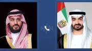ولي العهد السعودي ورئيس الإمارات يبحثان هاتفياً سبل مواجهة الاعتداءات الإيرانية