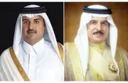 ملك البحرين يهاتف أمير قطر: إدانة للهجوم الإيراني وتهاني بعيد الفطر