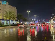 أمطار متوسطة تتواصل على محافظة حفر الباطن مع بقاء الفرصة مهيأة للهطولات