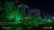 أمانة الرياض تضيء معالم العاصمة احتفاءً باليوم الوطني السعودي الأخضر