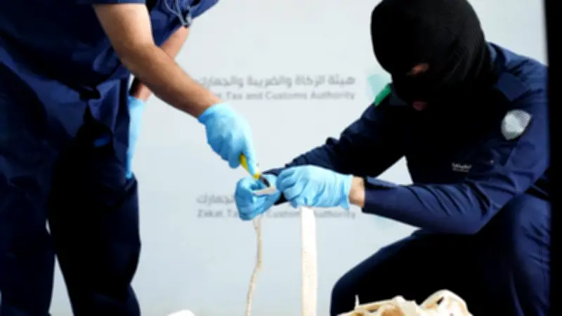 إحباط تهريب 154 ألف حبة كبتاجون في منفذ الحديثة