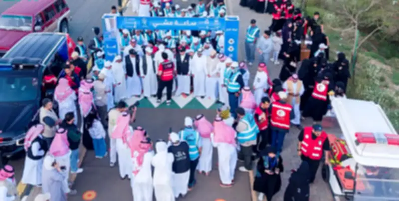 انطلاق مبادرة ساعة مشي بمنطقة الباحة بمشاركة 3000 شخص