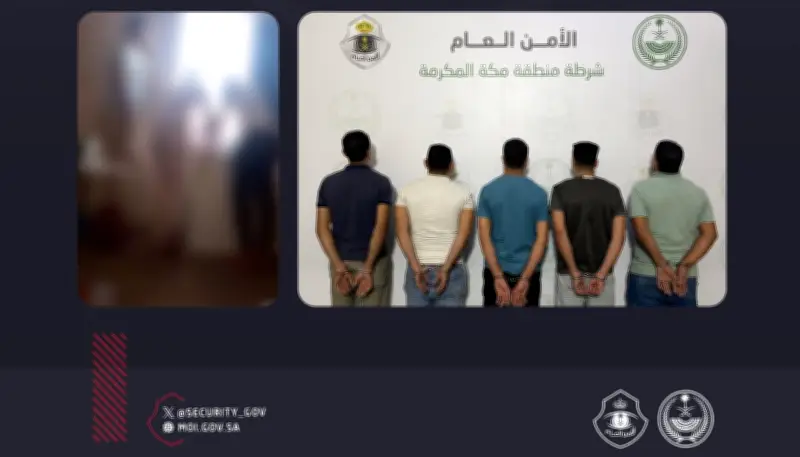 قبض على 5 مصريين بمكة لمخالفة تعليمات الحج وعدم الحصول على تصريح
