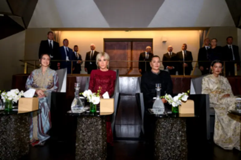 الأميرات المغربيات وبرجيت ماكرون يحضرن الافتتاح التاريخي للمسرح الملكي بالرباط