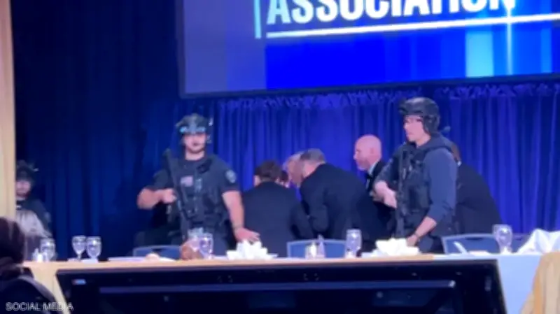 تفاصيل إطلاق النار بحفل مراسلي البيت الأبيض وإجلاء ترامب