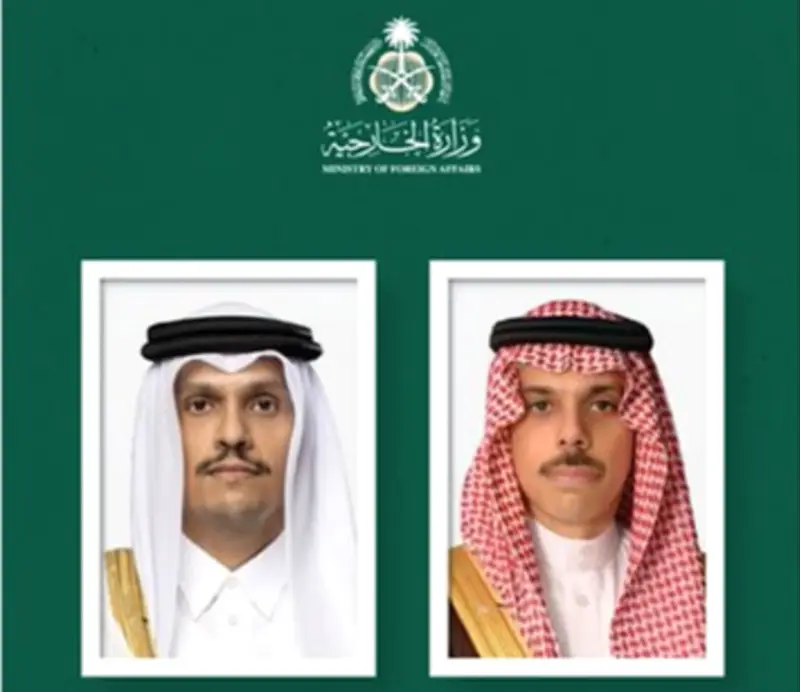 اتصال هاتفي بين وزير الخارجية السعودي ونظيره القطري لبحث الأوضاع الإقليمية