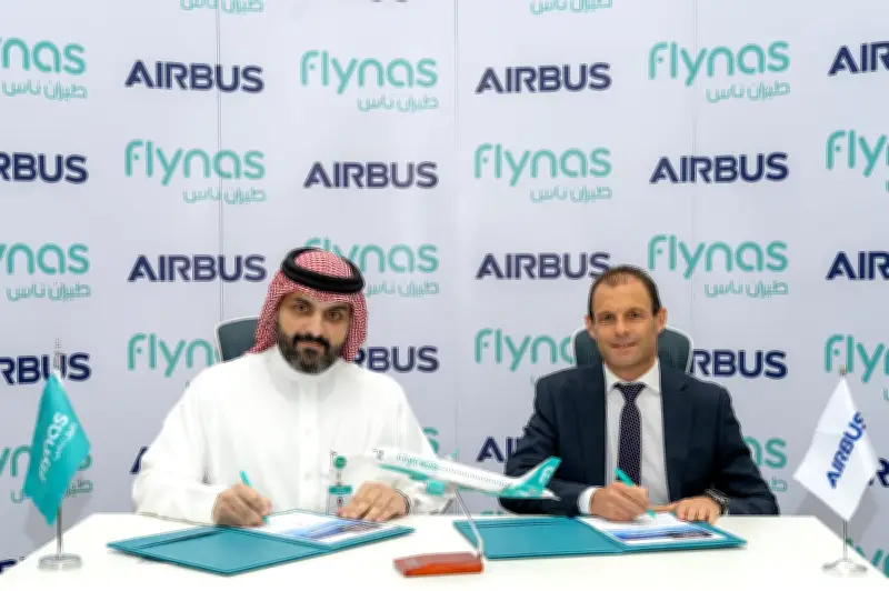 طيران ناس يوقع اتفاقية مع إيرباص لتطبيق التدريب المبني على تحليل البيانات