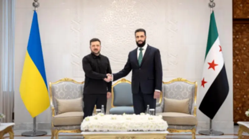 زيارة تاريخية: الرئيس الأوكراني زيلينسكي يصل دمشق لأول مرة ويجتمع بالرئيس السوري