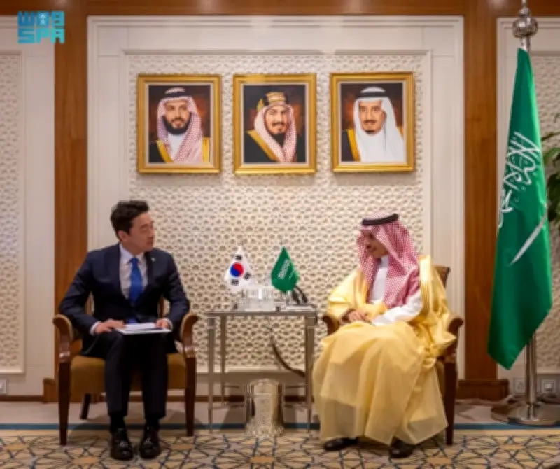 وزير الخارجية السعودي يستقبل المبعوث الخاص لرئيس كوريا الجنوبية في الرياض