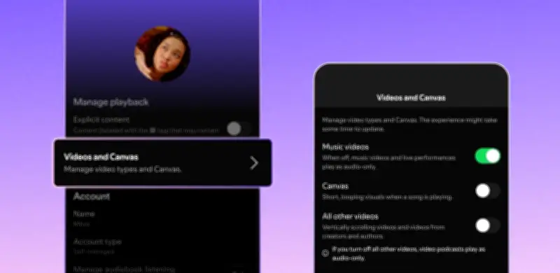 تحديث سبوتيفاي الجديد يقدم أدوات تحكم مرنة لإيقاف مقاطع الفيديو وتعزيز التركيز على المحتوى الصوتي