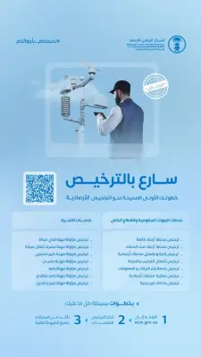 المركز الوطني للأرصاد يطلق منظومة 14 ترخيصاً لتنظيم المعلومات الأرصادية وضمان السلامة