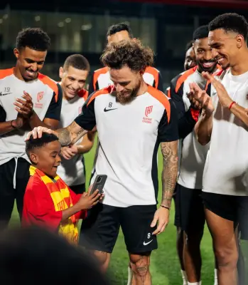 نادي القادسية يستضيف 15 طفلاً من مرضى الفشل الكلوي في مبادرة إنسانية