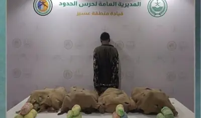 القبض على إثيوبي لتهريبه 40 كجم من القات في عسير
