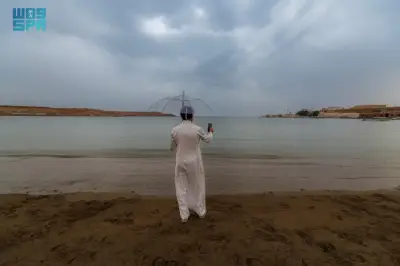 توقعات الأرصاد: رياح وغبار في مكة والجموم وأمطار رعدية في جازان والمدينة وحائل