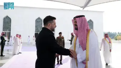 الرئيس الأوكراني يغادر جدة بعد زيارة رسمية