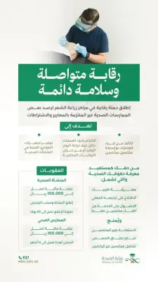 حملة رقابية على خدمات زراعة الشعر لتعزيز سلامة الإجراءات الطبية