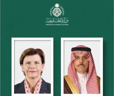 وزير الخارجية السعودي فيصل بن فرحان يتلقى اتصالاً هاتفياً من نظيره اللاتفي