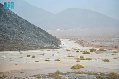 الدفاع المدني السعودي يحذر من أمطار غزيرة متوقعة في معظم مناطق المملكة