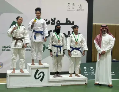 فتيات القادسية يتوشحن بذهب الجودو في بطولتي المملكة المفتوحة